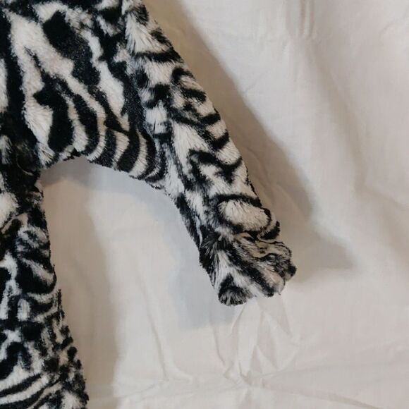 Little Lass Faux Fur Zebra Print/Pink Trim Jacket Size 2T - Picture 7 of 8